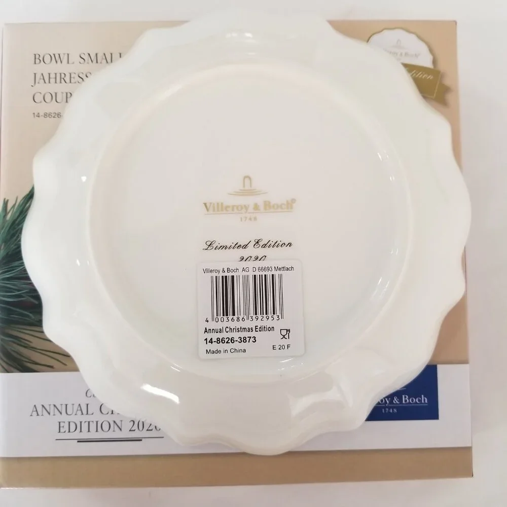Villeroy & Boch Toys Delight Annual Christmas Bowl Small Santa Angel Deer #3873